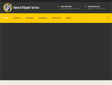 Tablet Screenshot of polymerservices.com